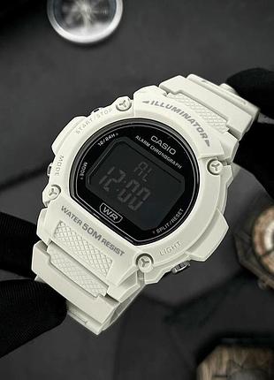 Чоловічий годинник casio w-219hc-8b спортивний з електронним циферблатом та підсвічуванням 5
