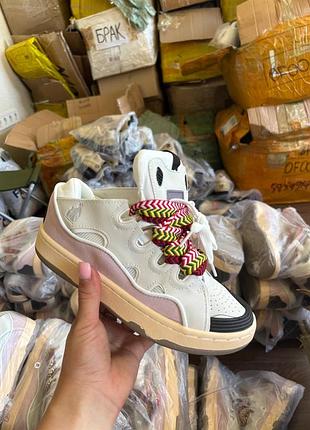Lanvin curb white/pink/beige 2
