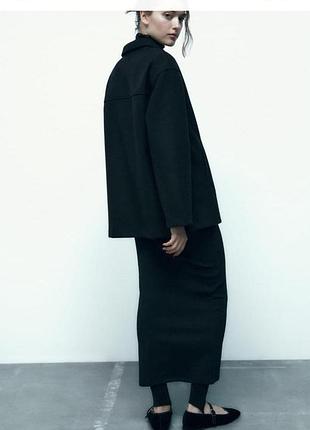 Фетрова куртка сорочка zara 2
