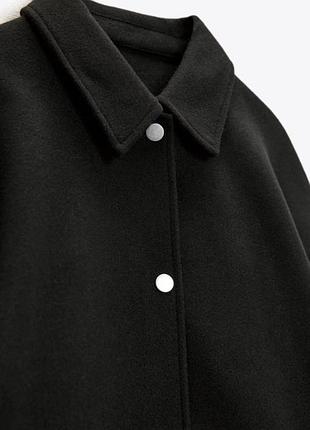 Фетрова куртка сорочка zara 10