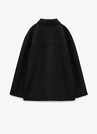 Фетрова куртка сорочка zara 5
