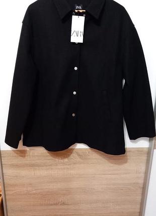 Фетрова куртка сорочка zara 9