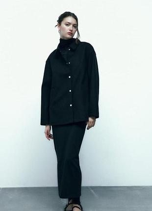 Фетрова куртка сорочка zara