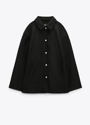 Фетрова куртка сорочка zara 3