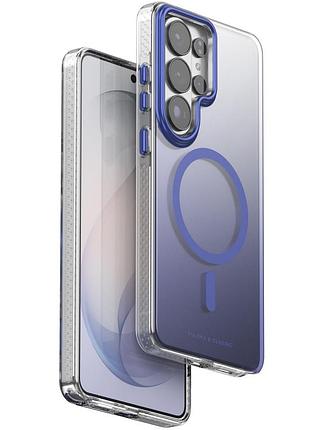 Чехол tpu+pc puloka resplendent with magnetic fit для samsung galaxy s25 ultra blue