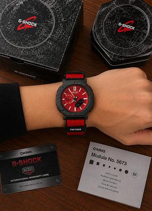 Наручний чоловічий годинник casio pro-trek prj-b001 red