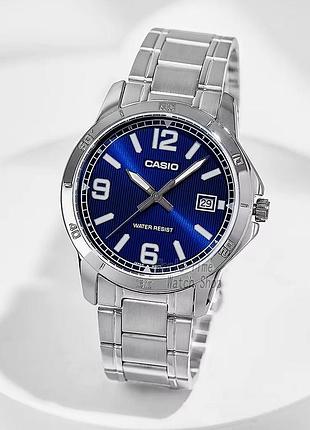 Мужские часы casio mtp-v004d-2b 6