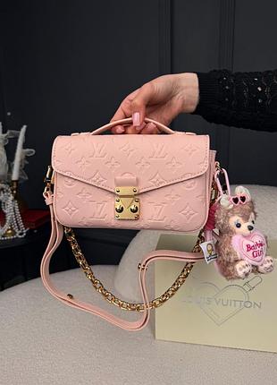 Louis vuitton pochette metis east west pink 21x13