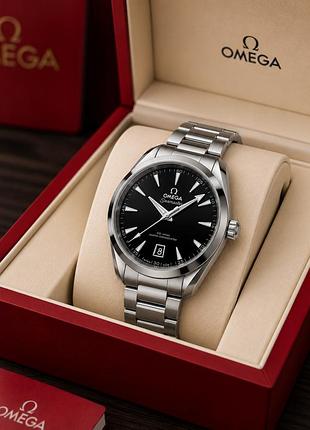 Мужские механические часы omega seamaster aqua terra shades black