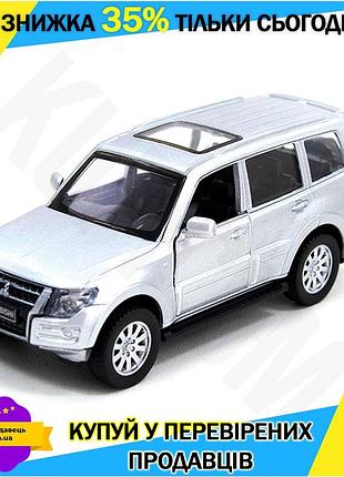 Ku автомодель mitsubishi pajero universal fit 4wd turbo сріблястий колекційна машинка для дітей від 3 uni2l_k
