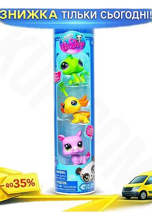 Ku игровой набор littlest universal fit pet shop настроение дикой природы 3 фигурки коллекционные игру uni2l_k