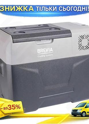 Ku холодильник автомобільний brevia universal fit 40л чорний компресорний для подорожей та відпочинку uni2l_k