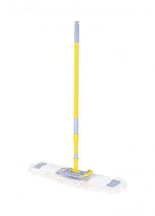 Швабра насадка из хлопка 60см с ручкой 92-132см lux ef-6025-d тм eco fabric