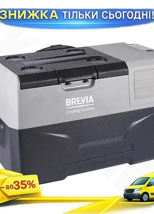 Ku холодильник автомобільний brevia universal fit 30л компресорний чорний для подорожей та кемпінгу пе uni2l_k