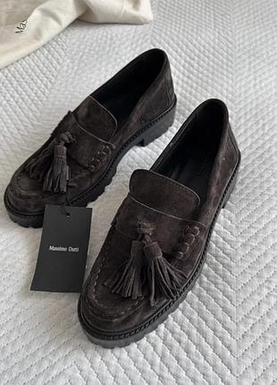 Лоферы massimo dutti,лофери,туфли,туфлі,ботинки,черевики