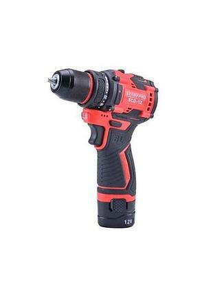 Шуруповерт аккумуляторный 12в 12в 2аг scd-12 brushless 2акб тм start pro