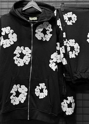 Зип-худи denim tears black
