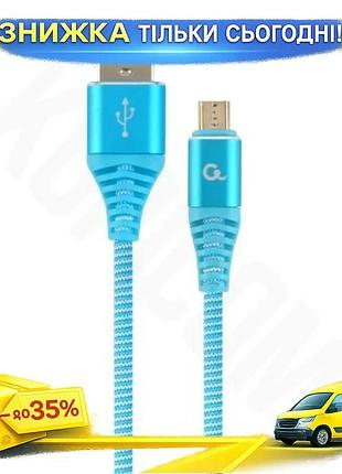 Ku кабель usb 2.0 universal fit am - microusb 1 м cablexpert синій зарядний кабель для смартфона телеф uni2l_k