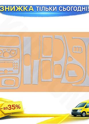 Накладка на торпеду алюминий для opel vivaro 2001-2015 тюнинг панель самоклейка защита от царапин ku-22