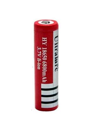 Батарейка акумуляторна 18650 6800mah 1шт li-ion тм китай