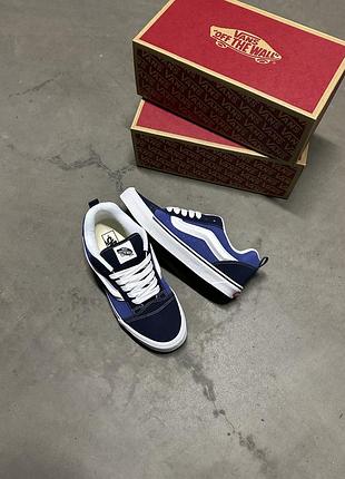 Оригінальні чоловічі кеди vans knu skool navy true white vn0009qcnwd1 old skool sk8-hi мужские оригинальные кеды кроссовки кросівки