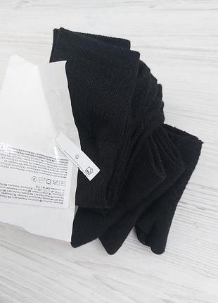 Набір 4 пари чорні високі шкарпетки h&m розмір 36-38 різної структури