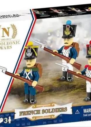 Конструктор cobi 20090 наполеонівські війни — французькі солдати, 41 деталь, 3 фігурки