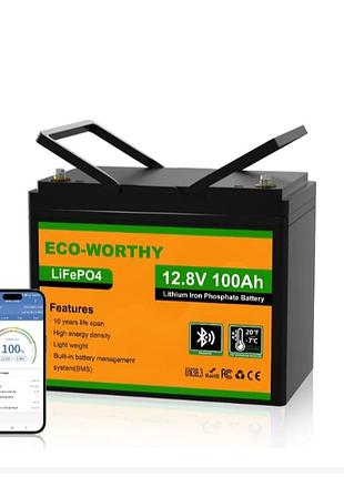 Акумулятор lifepo4 eco worthy 100 a 12 v