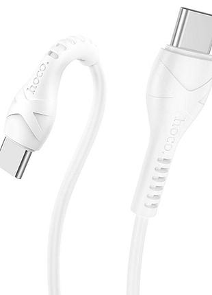 Кабель hoco new version type-c 60w 0.5м белый для зарядки смартфонов и ноутбуков usb-c провод для пе 6v6e_66