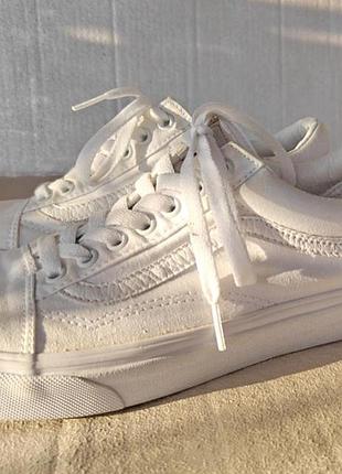 Белые кеды vans 8