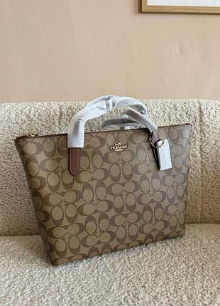Сумка шопер coach zip tote