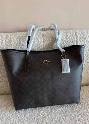 Сумка шопер coach sig city tote