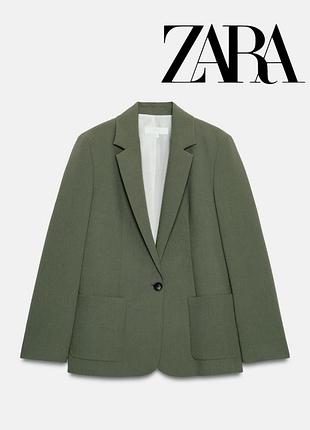 Трендовий оливковий блейзер zara