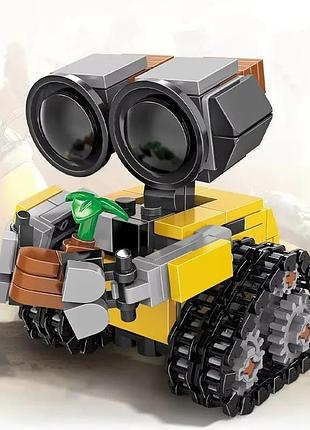 Мини конструктор wall-e moc — подвижная фигурка из кубиков, модель из мультфильма валли