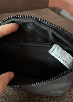 Сумка бананка pull&bear прорезинена, сіра 7