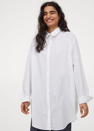 Бавовняна сорочка вільного крою h&m