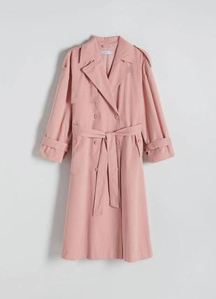 Двобортний тренч oversize (reserved)