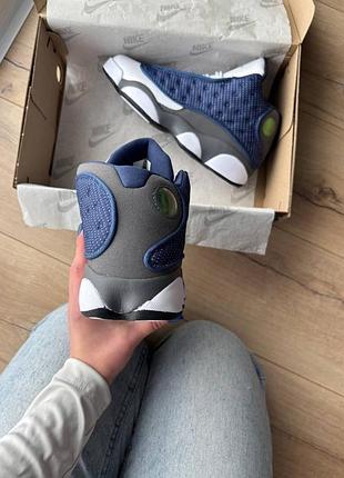 Jordan 13 retro flint blue white 3