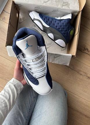 Jordan 13 retro flint blue white 5