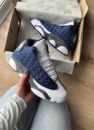 Jordan 13 retro flint blue white 2