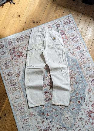 Джинсы charhartt carpenter винтаж vintage штаны белые мужские 30