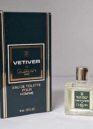 Миниатюра guerlain vettiver. оригинал. винтаж.