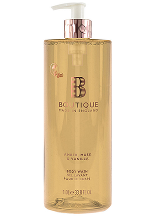 Гель для душа amber musk & vanilla boutique, 1000 мл