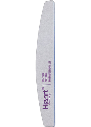 Пилка для ногтей heart half soft pro, 180/240