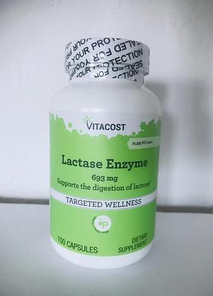 Vitacost, фермент лактаза, 693 мг, 100 капсул