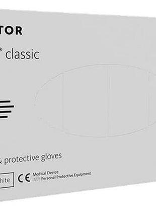 Рукавички нітрилові неприпудрені, розмір m 100 шт nitrylex classic blue