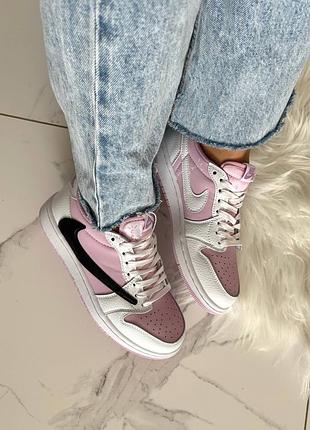 Jordan 1 low travis scott lilac white black 5