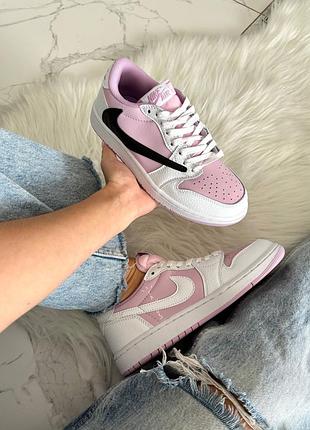 Jordan 1 low travis scott lilac white black 7