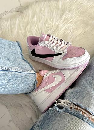 Jordan 1 low travis scott lilac white black 8