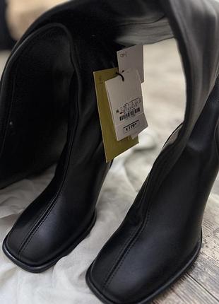 Ботфорди шкіряні zara 5